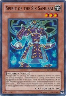 Spirit of the Six Samurai [Turbo Pack: Booster Five] [TU05-EN014] | Amazing Games TCG