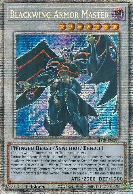 Blackwing Armor Master [BLCR-EN099] Starlight Rare | Amazing Games TCG