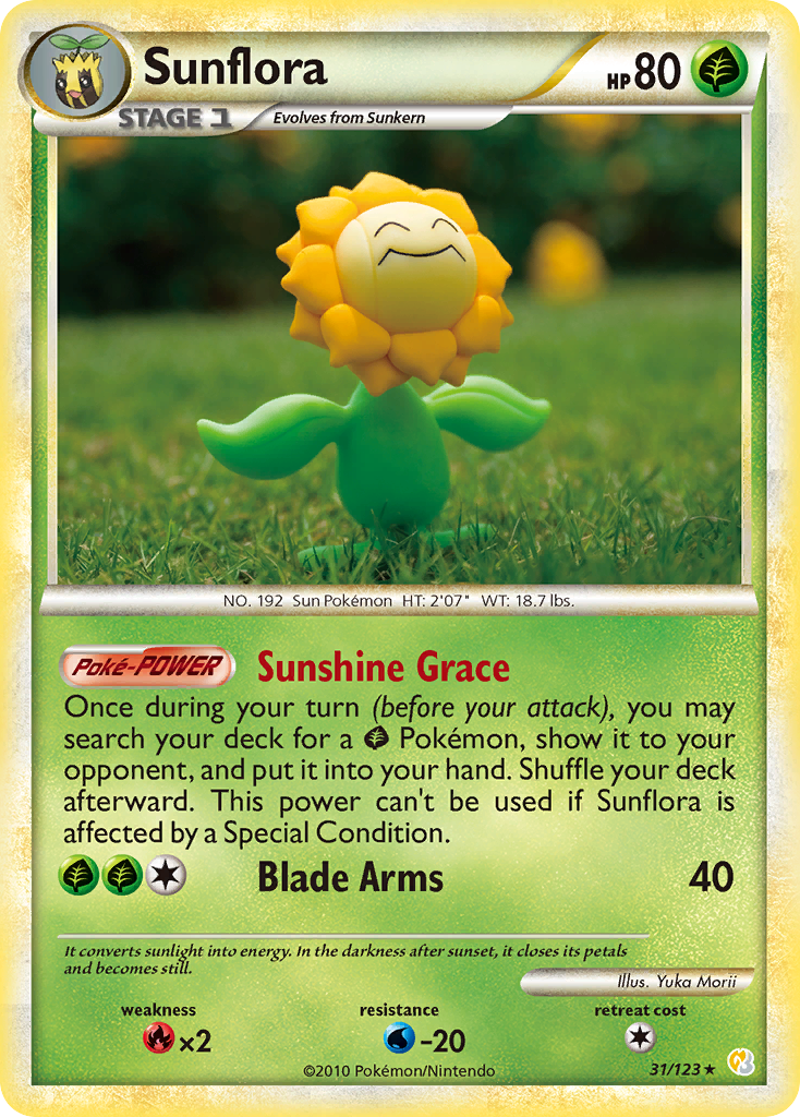 Sunflora (31/123) [HeartGold & SoulSilver: Base Set] | Amazing Games TCG