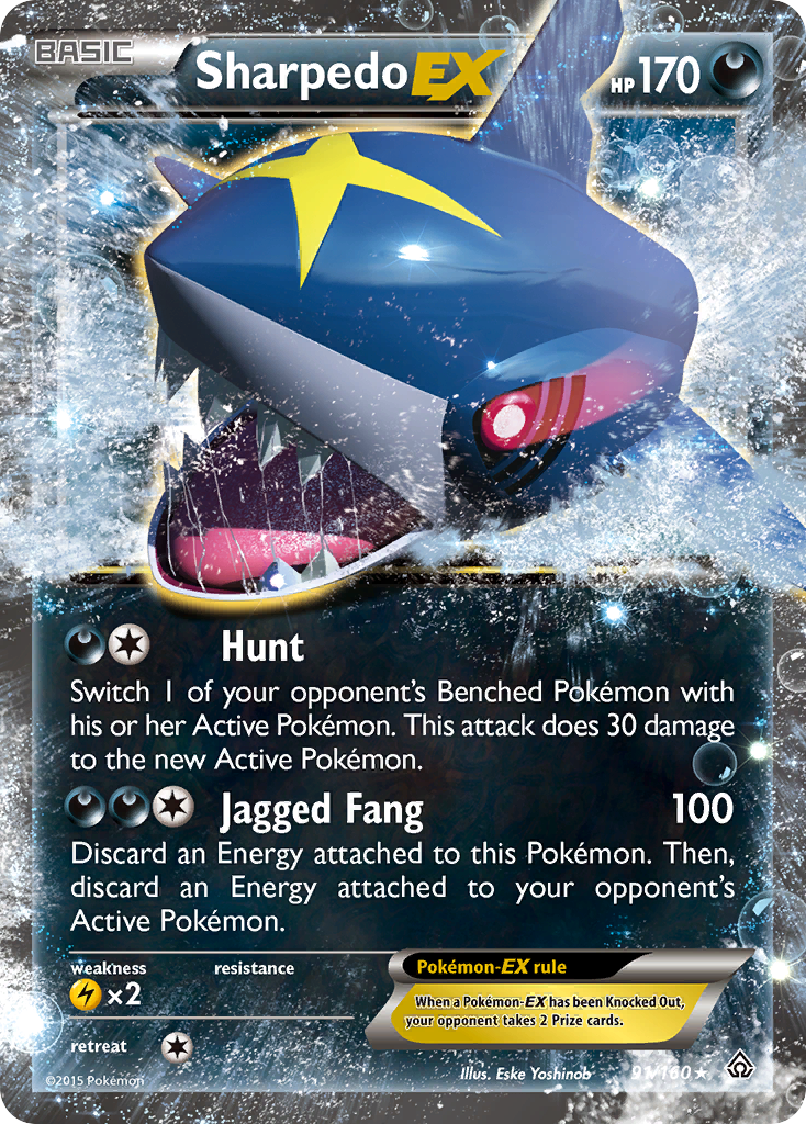 Sharpedo EX (91/160) [XY: Primal Clash] | Amazing Games TCG