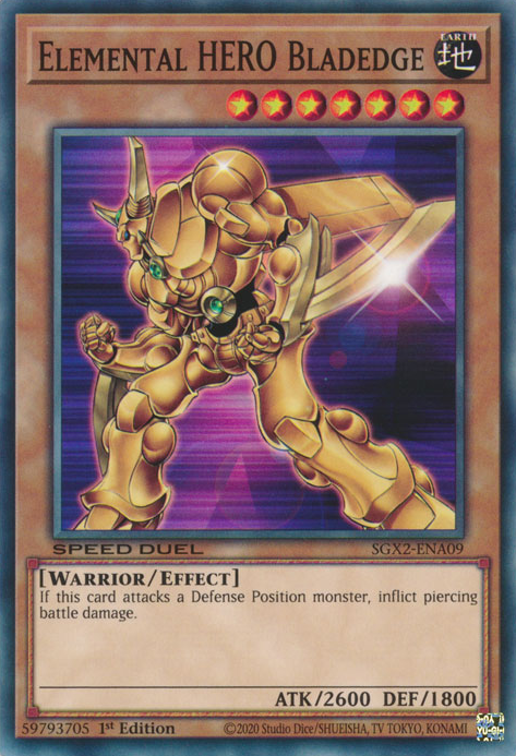 Elemental HERO Bladedge [SGX2-ENA09] Common | Amazing Games TCG