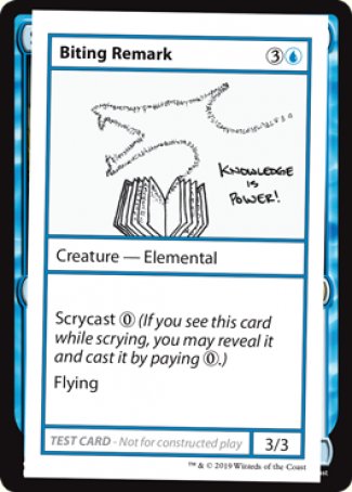 Biting Remark (2021 Edition) [Mystery Booster Playtest Cards] | Amazing Games TCG