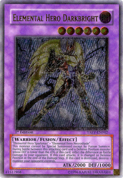 Elemental Hero Darkbright [TAEV-EN042] Ultimate Rare | Amazing Games TCG