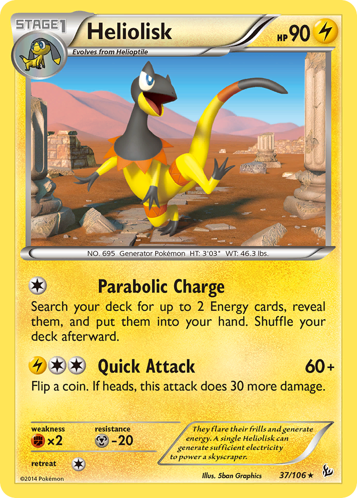 Heliolisk (37/106) [XY: Flashfire] | Amazing Games TCG