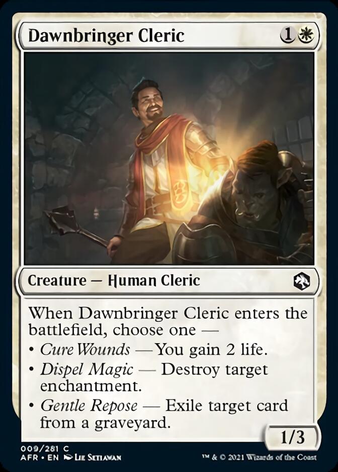 Dawnbringer Cleric [Dungeons & Dragons: Adventures in the Forgotten Realms] | Amazing Games TCG
