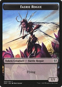 Faerie Rogue // Germ Double-sided Token [Commander: Zendikar Rising Tokens] | Amazing Games TCG