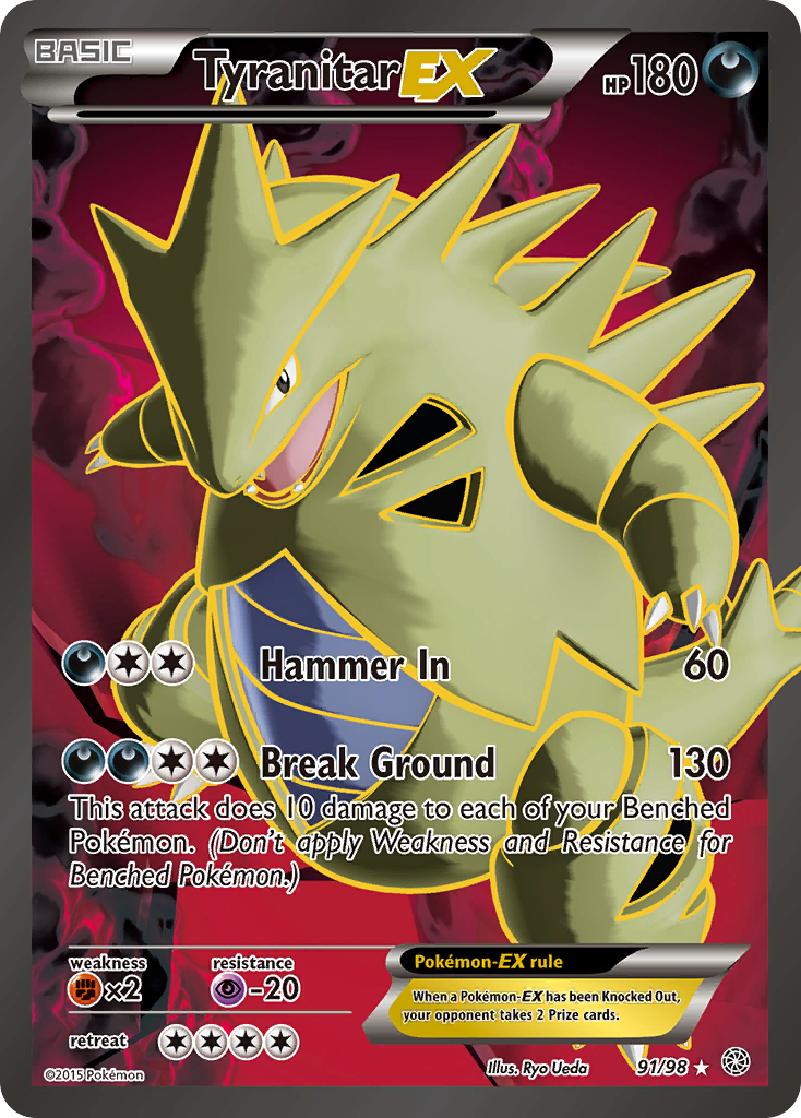 Tyranitar EX (91/98) [XY: Ancient Origins] | Amazing Games TCG