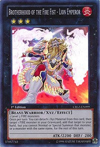 Brotherhood of the Fire Fist - Lion Emperor [Cosmo Blazer] [CBLZ-EN099] | Amazing Games TCG