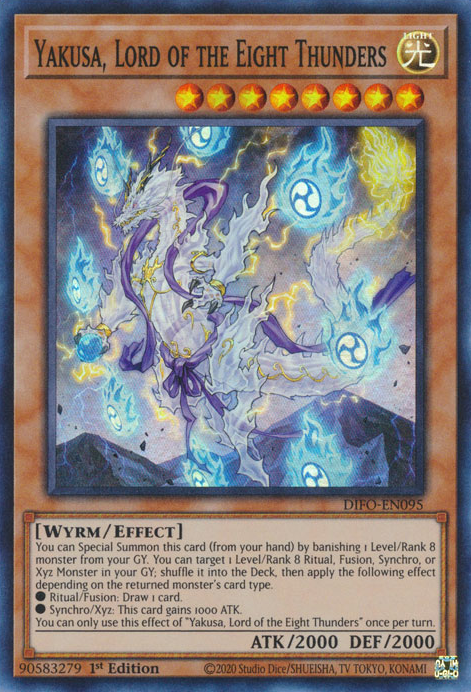 Yakusa, Lord of the Eight Thunders [DIFO-EN095] Super Rare | Amazing Games TCG