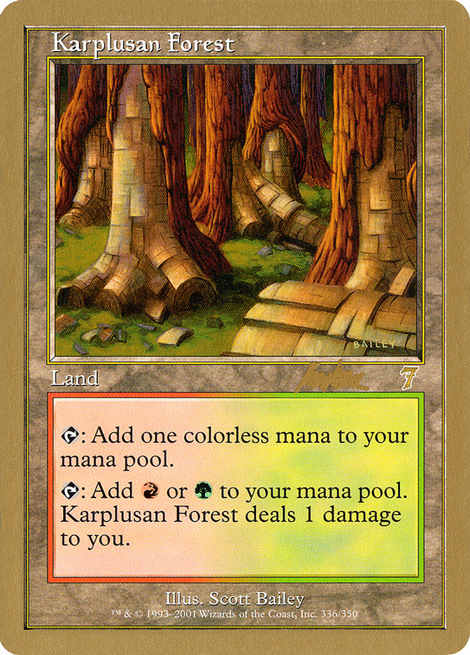 Karplusan Forest (Brian Kibler) [World Championship Decks 2002] | Amazing Games TCG