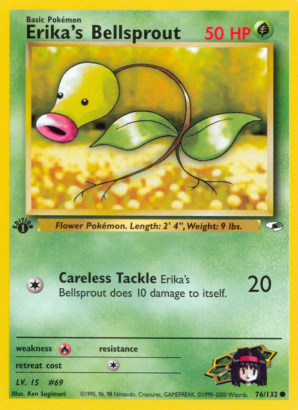 Erika's Bellsprout (76/132) [Gym Heroes 1st Edition] | Amazing Games TCG