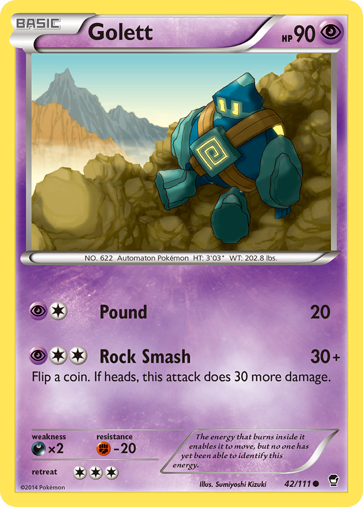 Golett (42/111) [XY: Furious Fists] | Amazing Games TCG