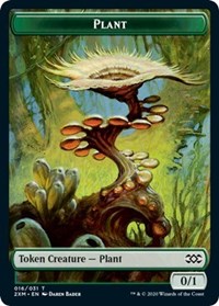Plant // Saproling Double-sided Token [Double Masters Tokens] | Amazing Games TCG