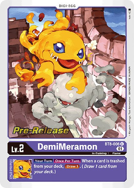 DemiMeramon [BT8-006] [New Awakening Pre-Release Cards] | Amazing Games TCG