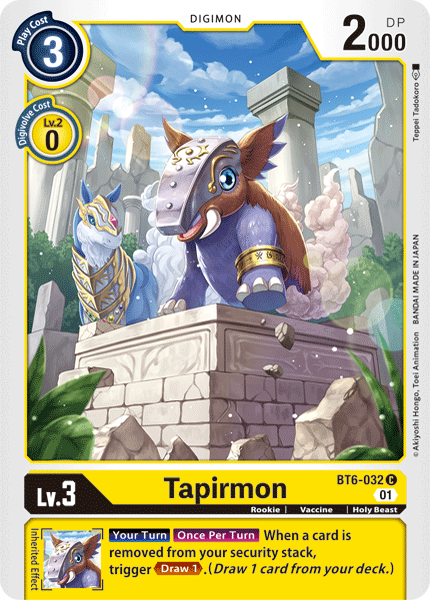 Tapirmon [BT6-032] [Double Diamond] | Amazing Games TCG