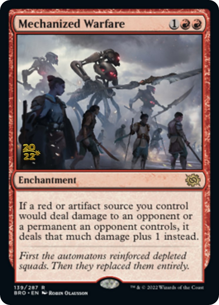 Mechanized Warfare [The Brothers' War: Prerelease Promos] | Amazing Games TCG