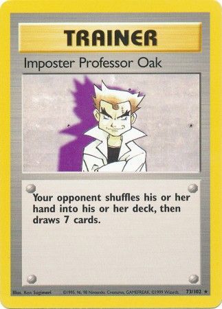 Imposter Professor Oak (73/102) [Base Set Unlimited] | Amazing Games TCG