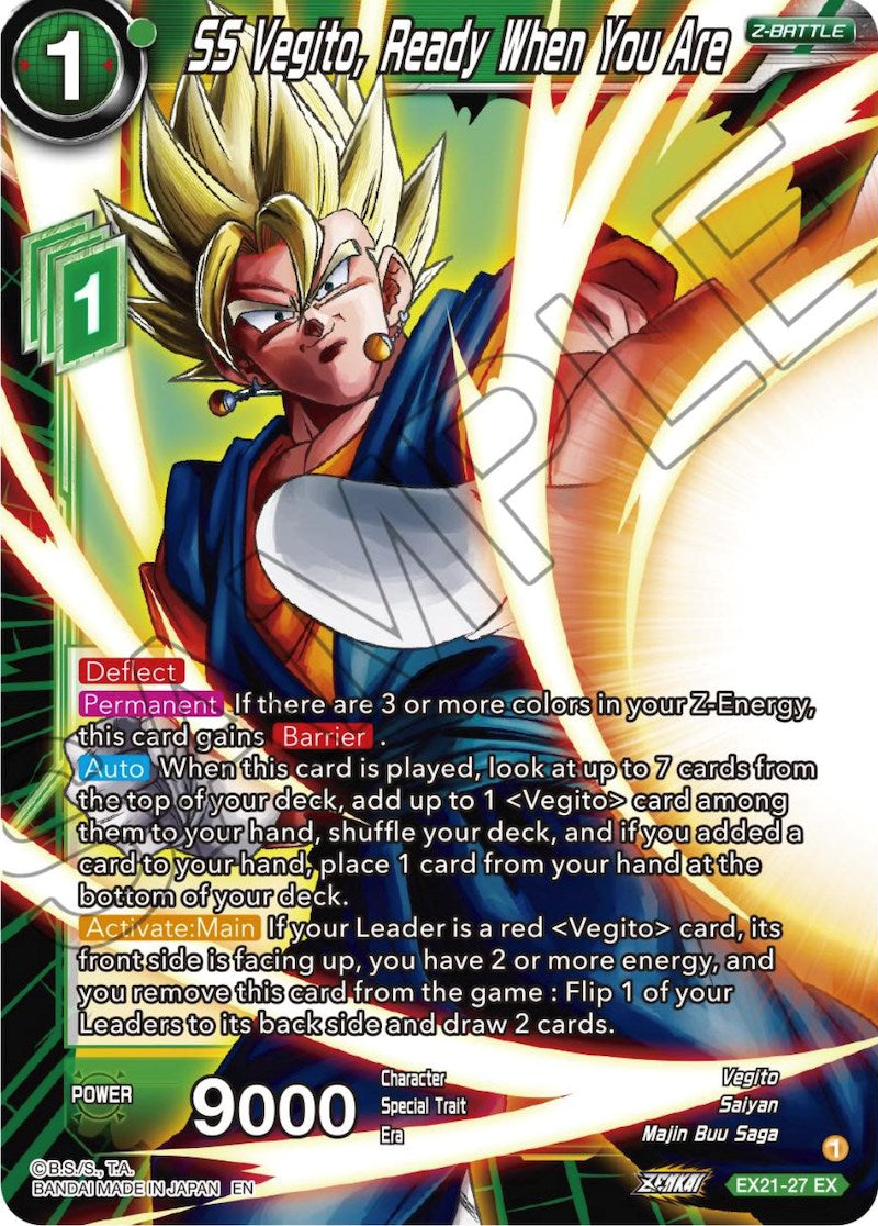 SS Vegito, Ready When You Are (EX21-27) [5th Anniversary Set] | Amazing Games TCG