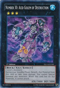 Number 30: Acid Golem of Destruction [Super Starter: V for Victory Power-Up Pack] [YS13-ENV09] | Amazing Games TCG