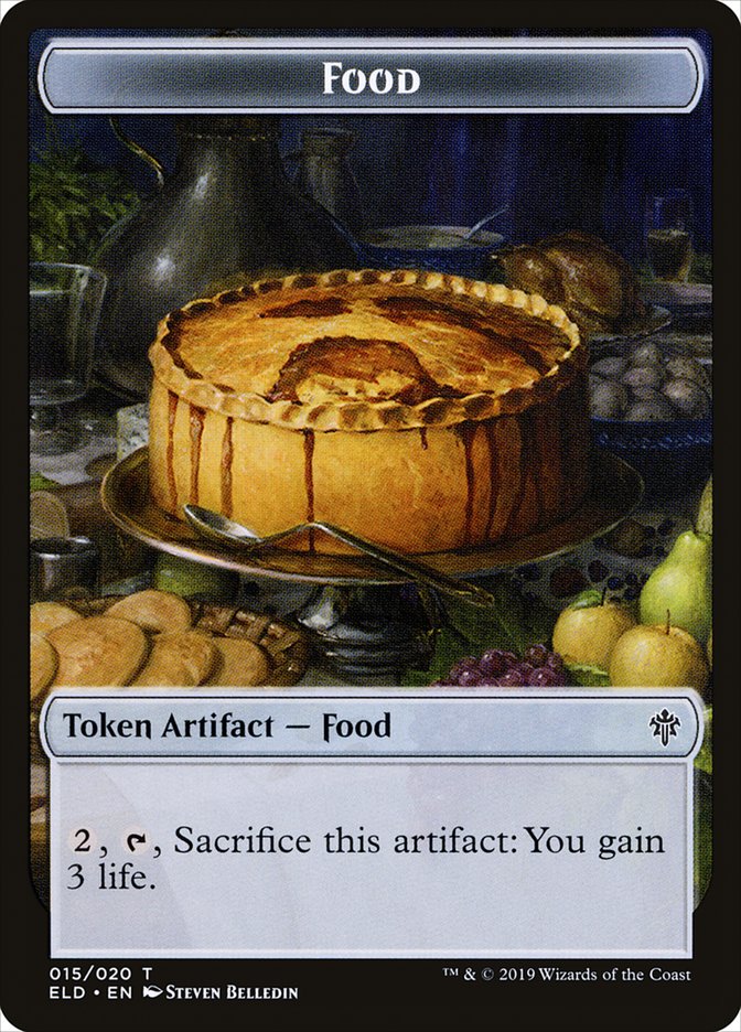 Food (015/020) [Throne of Eldraine Tokens] | Amazing Games TCG