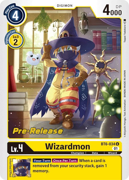 Wizardmon [BT6-034] [Double Diamond Pre-Release Cards] | Amazing Games TCG