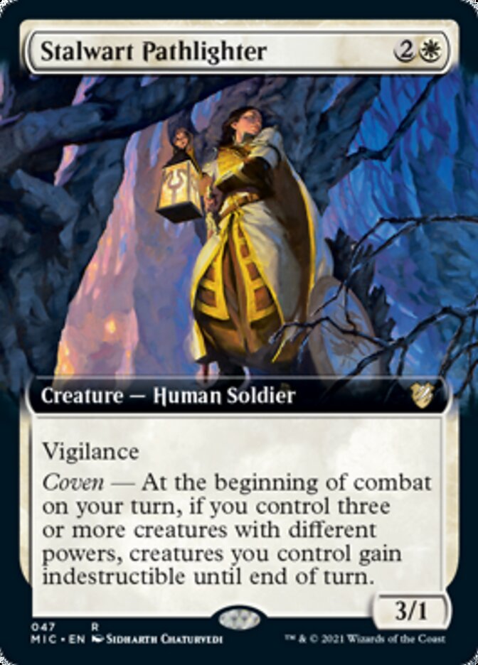 Stalwart Pathlighter (Extended) [Innistrad: Midnight Hunt Commander] | Amazing Games TCG