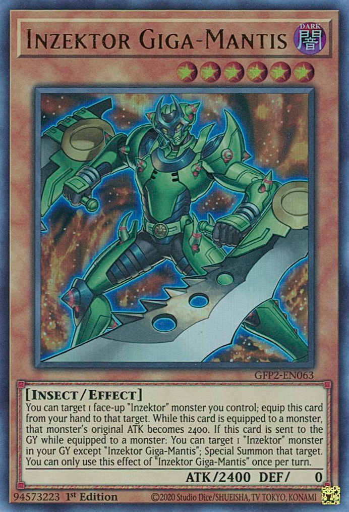 Inzektor Giga-Mantis [GFP2-EN063] Ultra Rare | Amazing Games TCG