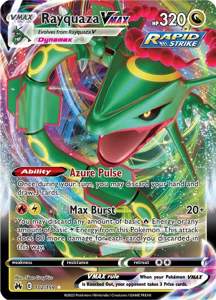 Rayquaza VMAX (102/159) (102) [Sword & Shield: Crown Zenith] | Amazing Games TCG