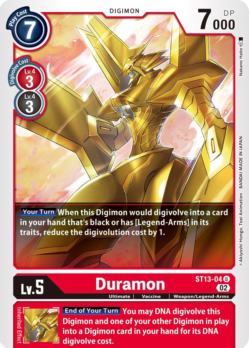 Duramon [ST13-04] [Starter Deck: Ragnaloardmon] | Amazing Games TCG