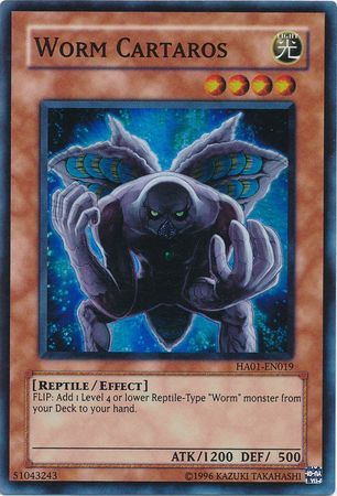 Worm Cartaros [HA01-EN019] Super Rare | Amazing Games TCG