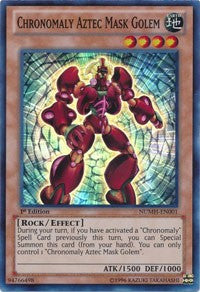 Chronomaly Aztec Mask Golem [Number Hunters] [NUMH-EN001] | Amazing Games TCG