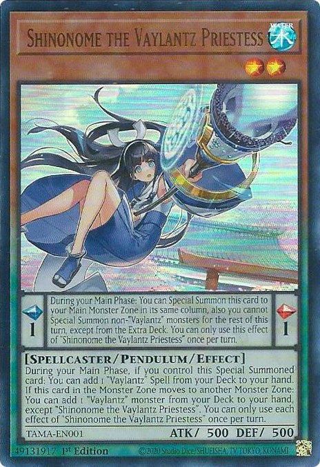 Shinonome the Vaylantz Priestess [TAMA-EN001] Ultra Rare | Amazing Games TCG