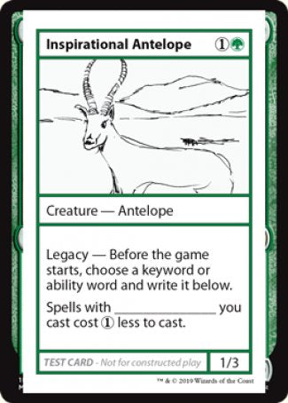 Inspirational Antelope (2021 Edition) [Mystery Booster Playtest Cards] | Amazing Games TCG