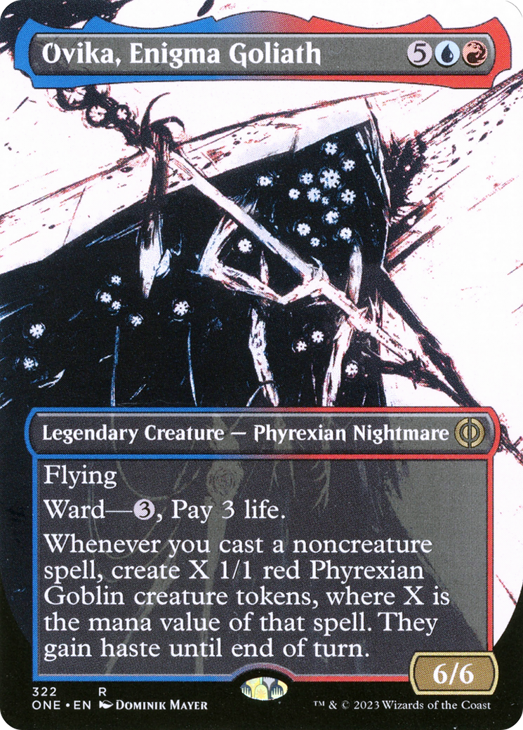 Ovika, Enigma Goliath (Borderless Ichor) [Phyrexia: All Will Be One] | Amazing Games TCG