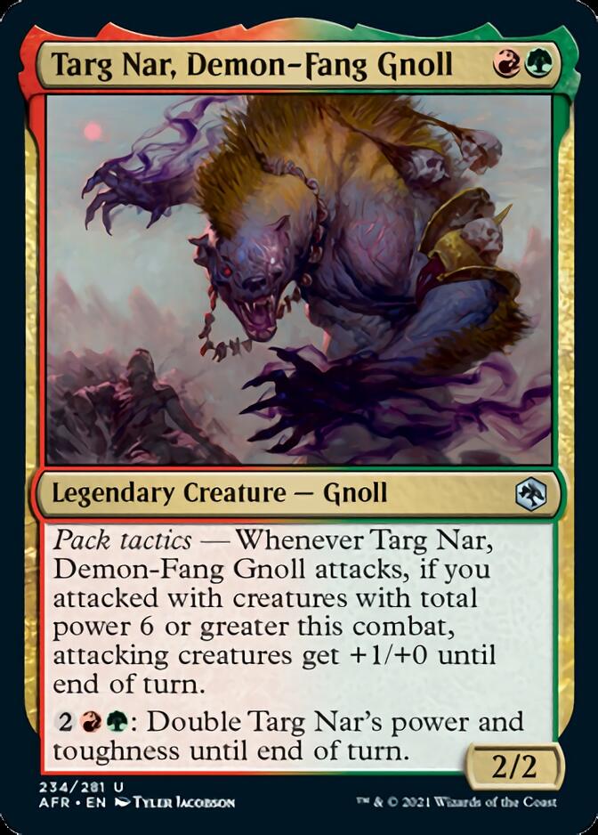 Targ Nar, Demon-Fang Gnoll [Dungeons & Dragons: Adventures in the Forgotten Realms] | Amazing Games TCG