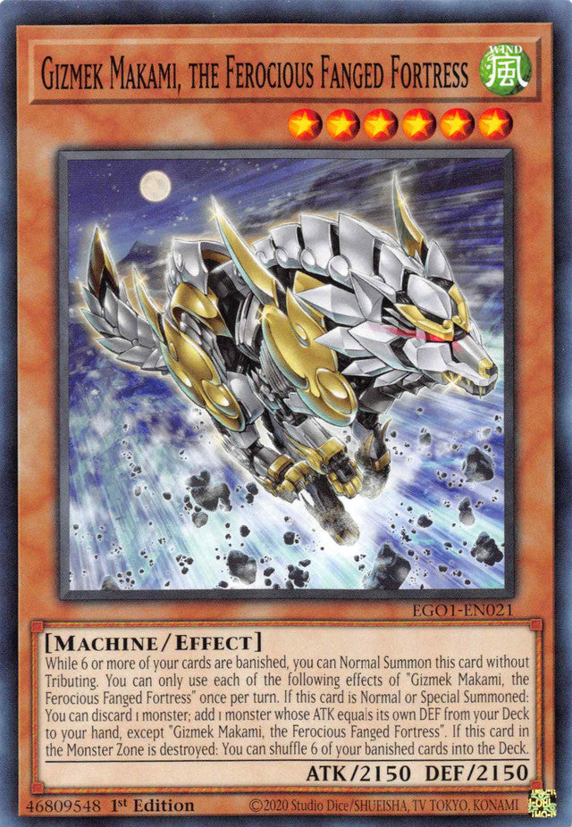 Gizmek Makami, the Ferocious Fanged Fortress [EGO1-EN021] Common | Amazing Games TCG