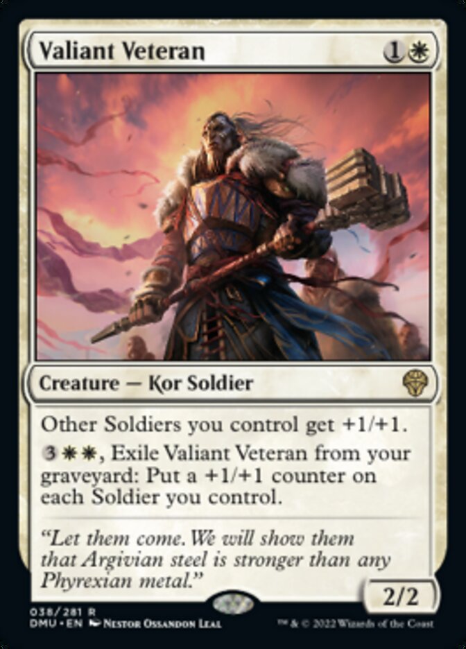 Valiant Veteran [Dominaria United] | Amazing Games TCG