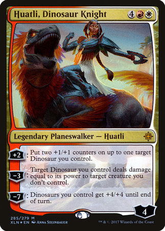 Huatli, Dinosaur Knight [Ixalan] | Amazing Games TCG