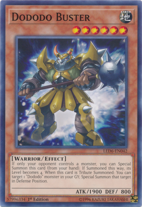 Dododo Buster [LED6-EN042] Common | Amazing Games TCG