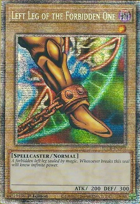 Left Leg of the Forbidden One [BLCR-EN103] Starlight Rare | Amazing Games TCG