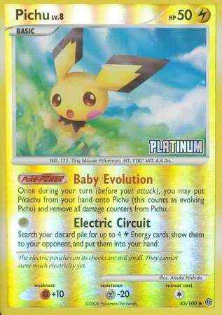 Pichu (45/100) [Burger King Promos: 2009 Collection] | Amazing Games TCG