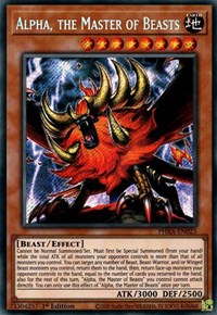 Alpha, the Master of Beasts [PHRA-EN023] Secret Rare | Amazing Games TCG