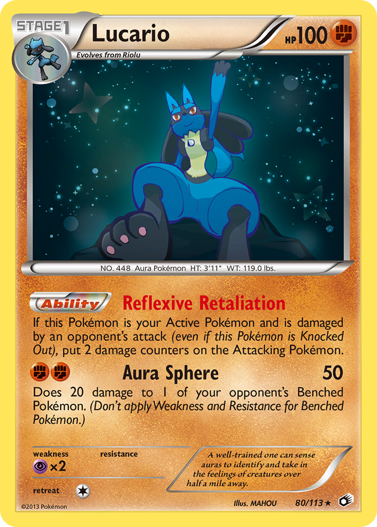 Lucario (80/113) [Black & White: Legendary Treasures] | Amazing Games TCG