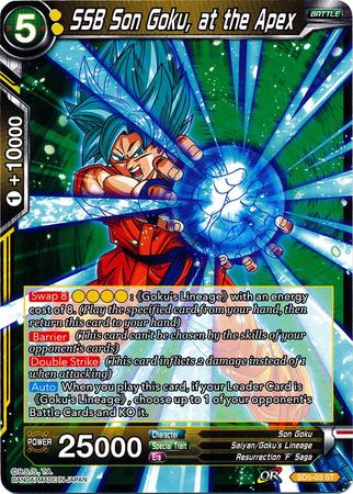 SSB Son Goku, at the Apex (Starter Deck - The Crimson Saiyan) (SD5-03) [Colossal Warfare] | Amazing Games TCG