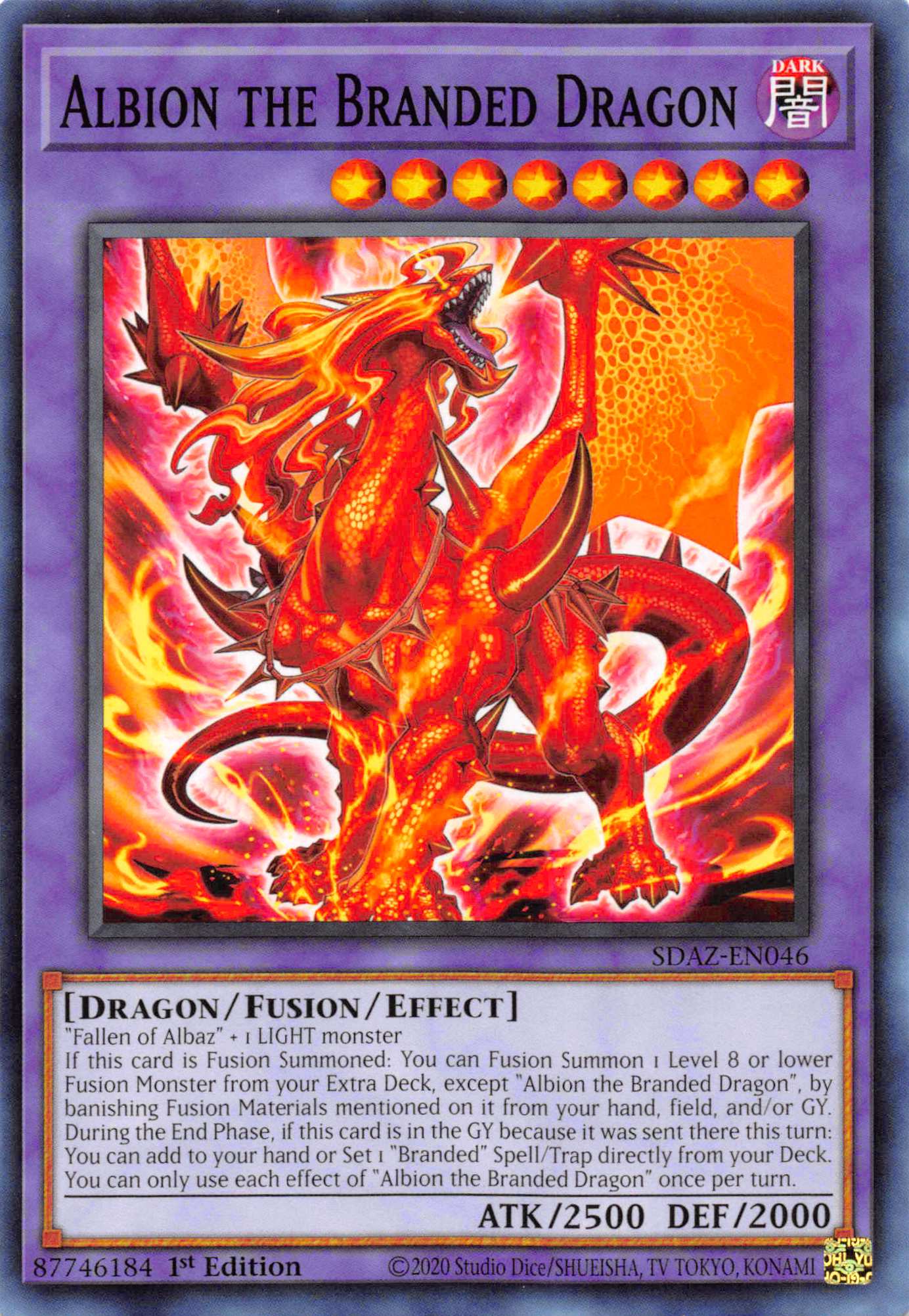 Albion the Branded Dragon [SDAZ-EN046] Common | Amazing Games TCG