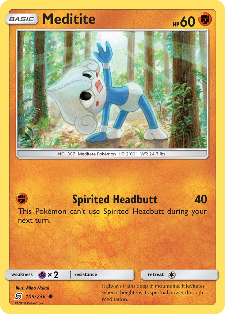 Meditite (109/236) [Sun & Moon: Unified Minds] | Amazing Games TCG