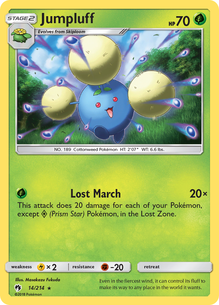 Jumpluff (14/214) [Sun & Moon: Lost Thunder] | Amazing Games TCG