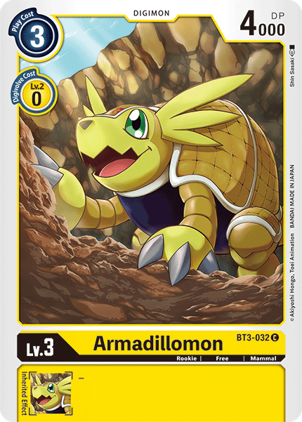 Armadillomon [BT3-032] [Release Special Booster Ver.1.5] | Amazing Games TCG