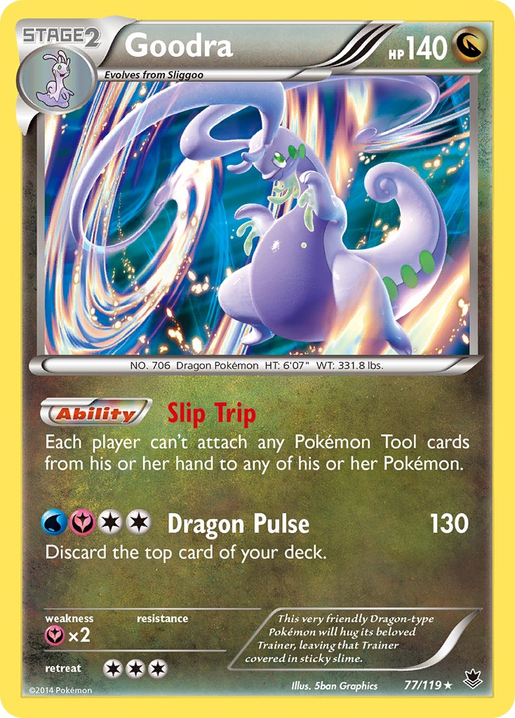 Goodra (77/119) (Cosmos Holo) (Blister Exclusive) [XY: Phantom Forces] | Amazing Games TCG