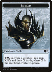 Ob Nixilis of the Black Oath Emblem // Zombie (016/036) Double-sided Token [Commander 2014 Tokens] | Amazing Games TCG